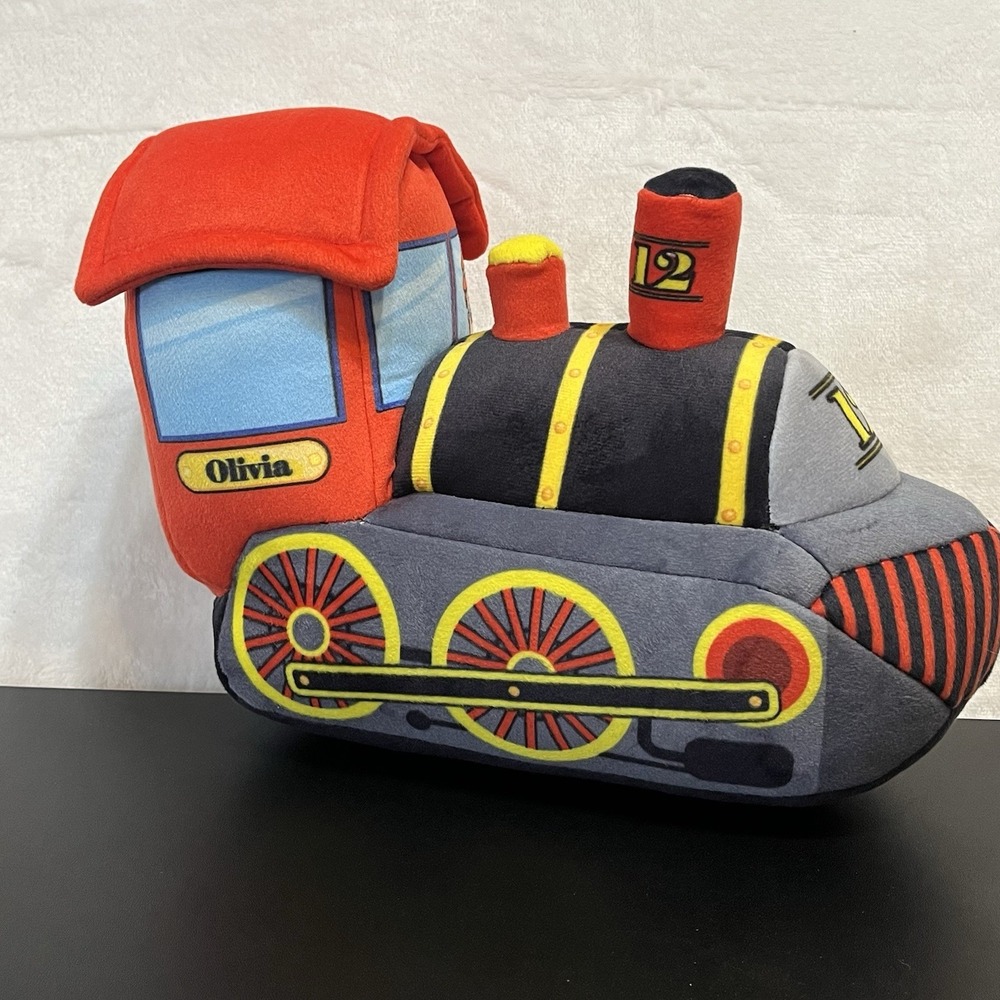 Olivia Plush Train Solid Stuffed Toy Port Creativity 10" #12